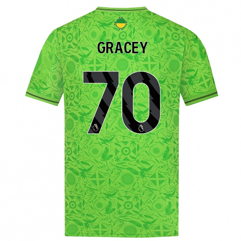Danxen Kinderen Josh Gracey #70 Groen Zwart Keepersshirt 2025/26 T-Shirt België