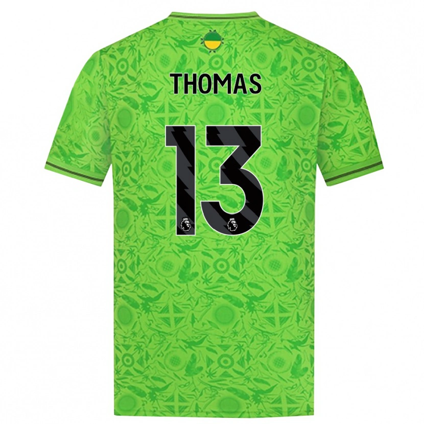 Danxen Kinderen Bec Thomas #13 Groen Zwart Keepersshirt 2025/26 T-Shirt België
