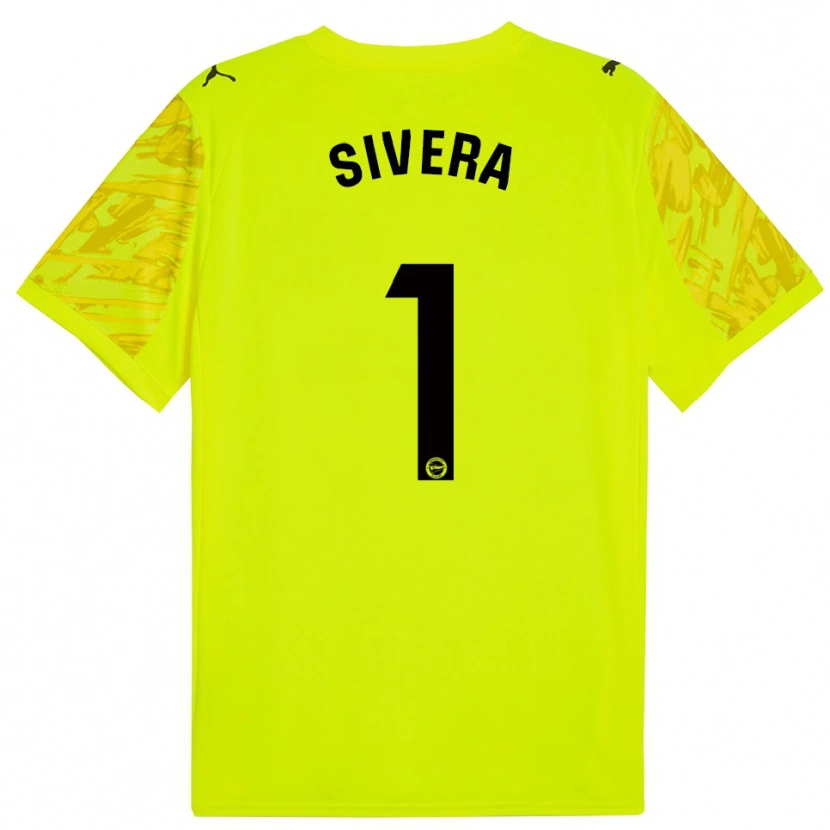 Danxen Kinderen Antonio Sivera #1 Geel Zwart Keepersshirt 2025/26 T-Shirt België
