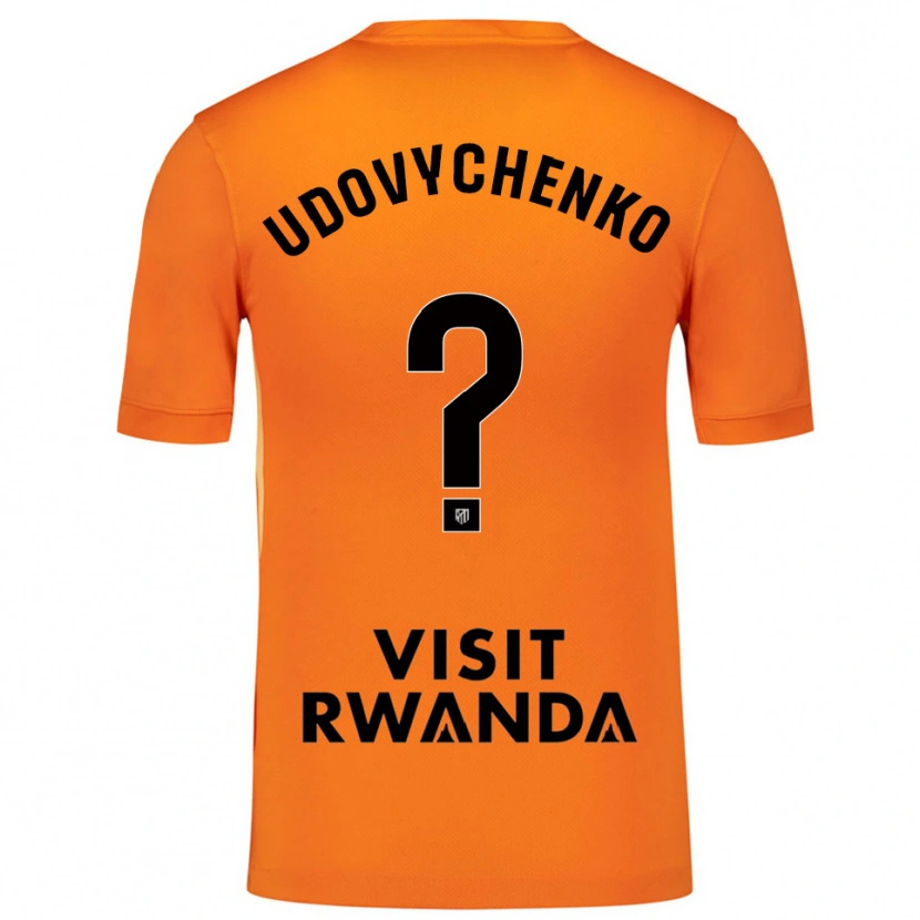 Danxen Kinderen Glib Udovychenko #0 Oranje Zwart Keepersshirt 2025/26 T-Shirt België