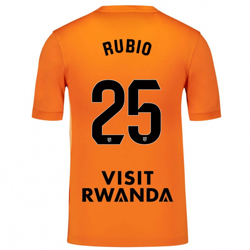 Danxen Kinderen Daniel Rubio #25 Oranje Zwart Keepersshirt 2025/26 T-Shirt België