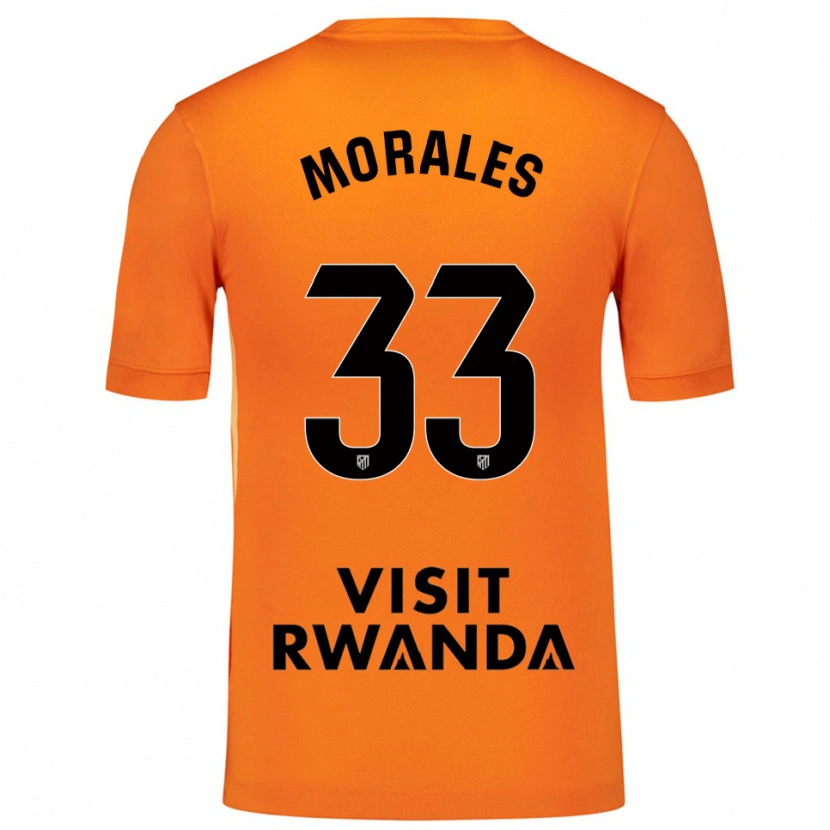 Danxen Kinderen Luismi Morales #33 Oranje Zwart Keepersshirt 2025/26 T-Shirt België