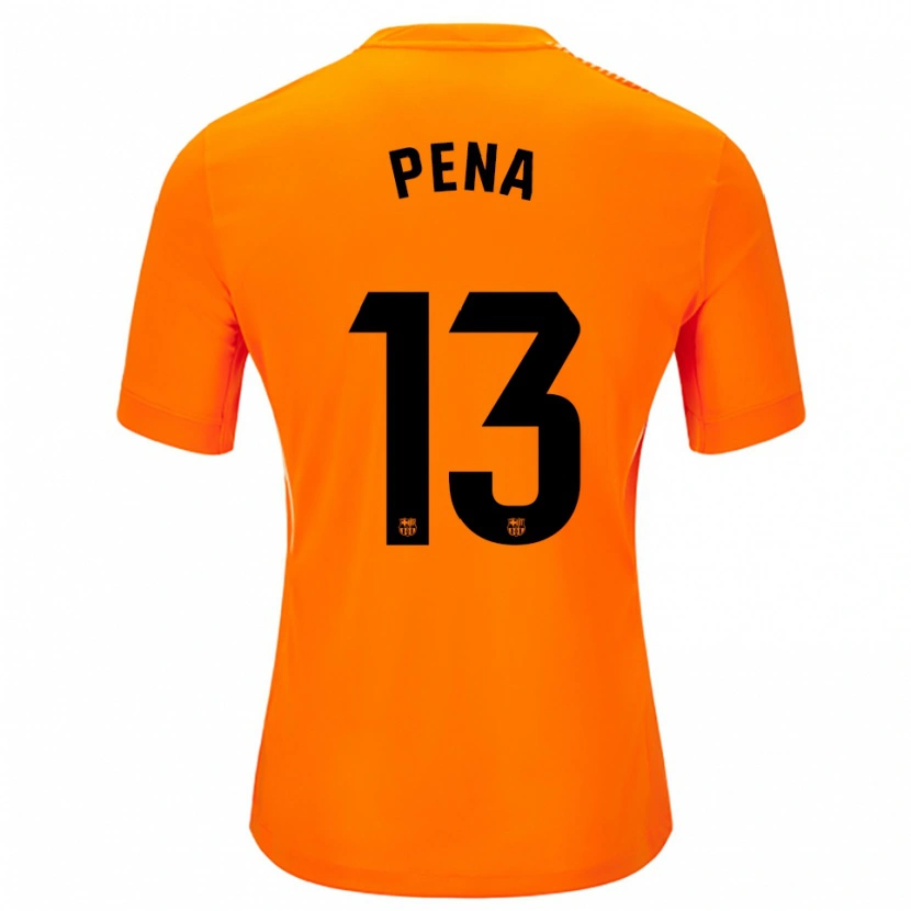 Danxen Kinderen Iñaki Peña #13 Oranje Zwart Keepersshirt 2025/26 T-Shirt België