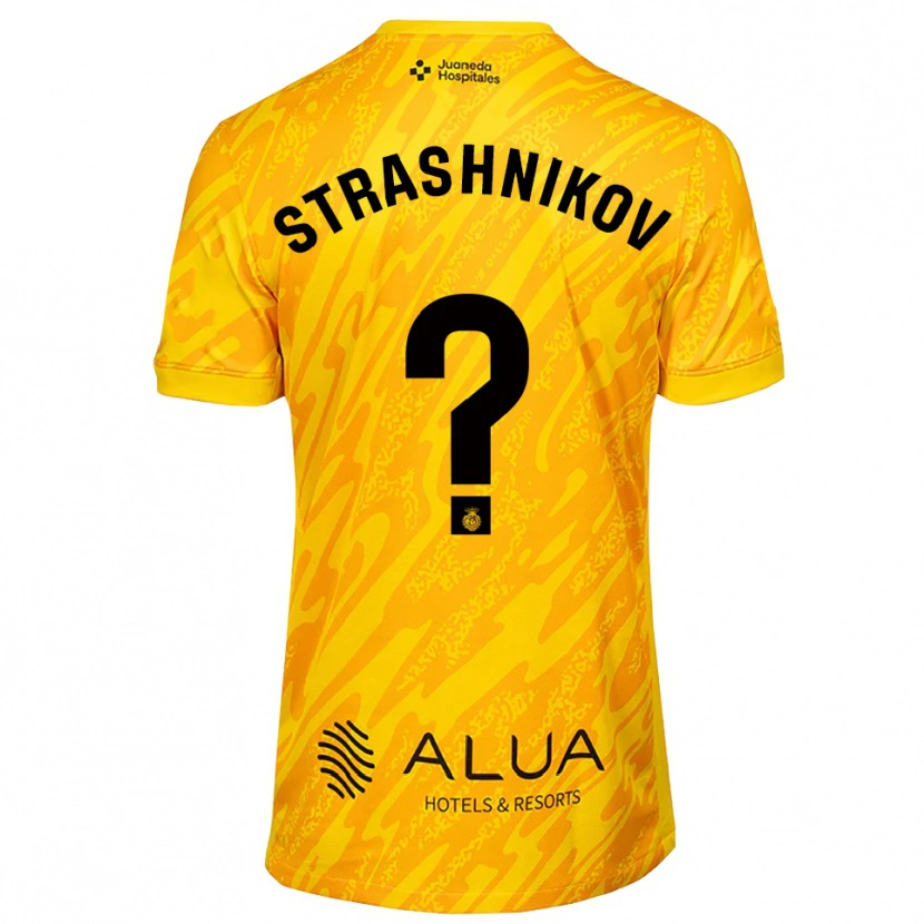 Danxen Kinderen Nikolay Strashnikov #0 Oranje Zwart Keepersshirt 2025/26 T-Shirt België