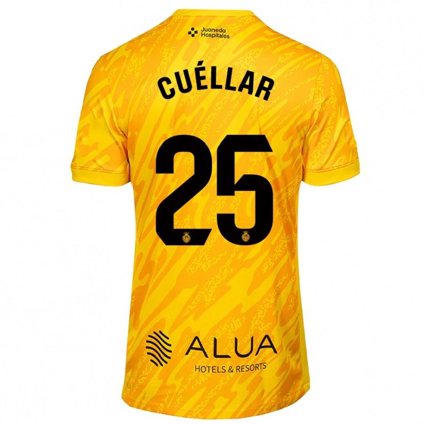 Danxen Kinderen Iván Cuéllar #25 Oranje Zwart Keepersshirt 2025/26 T-Shirt België