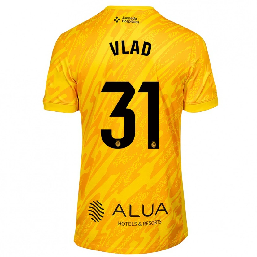 Danxen Kinderen Rares Vlad #31 Oranje Zwart Keepersshirt 2025/26 T-Shirt België