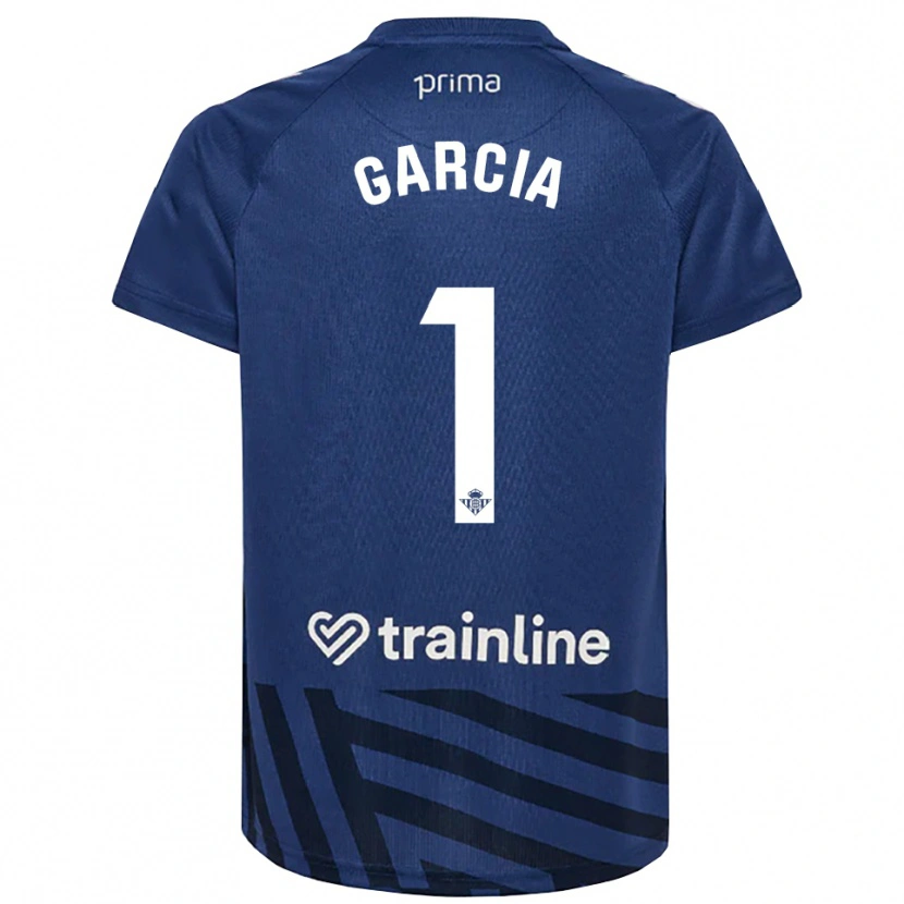 Danxen Kinderen Germán García #1 Koninklijk Blauw Wit Keepersshirt 2025/26 T-Shirt België