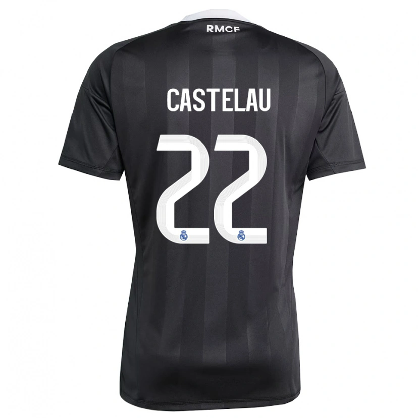 Danxen Kinderen Alber Castelau #22 Zwart Wit Keepersshirt 2025/26 T-Shirt België
