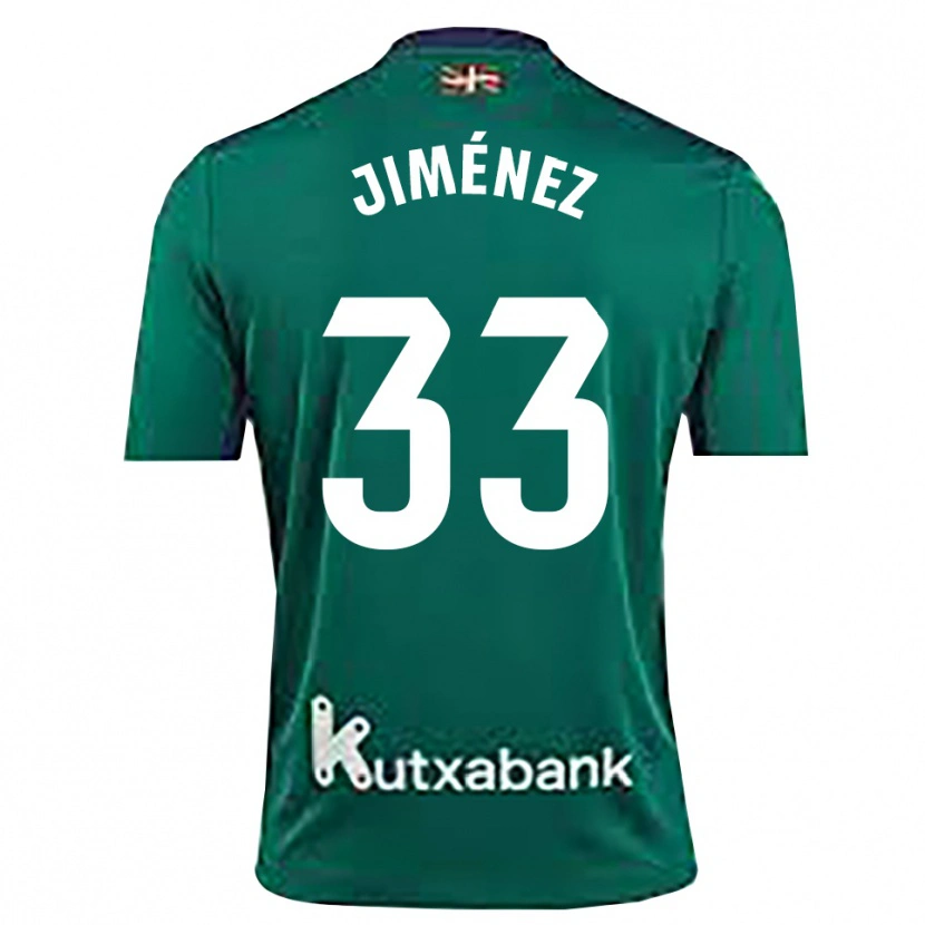 Danxen Kinderen Javier Jiménez #33 Marineblauw Groen Keepersshirt 2025/26 T-Shirt België