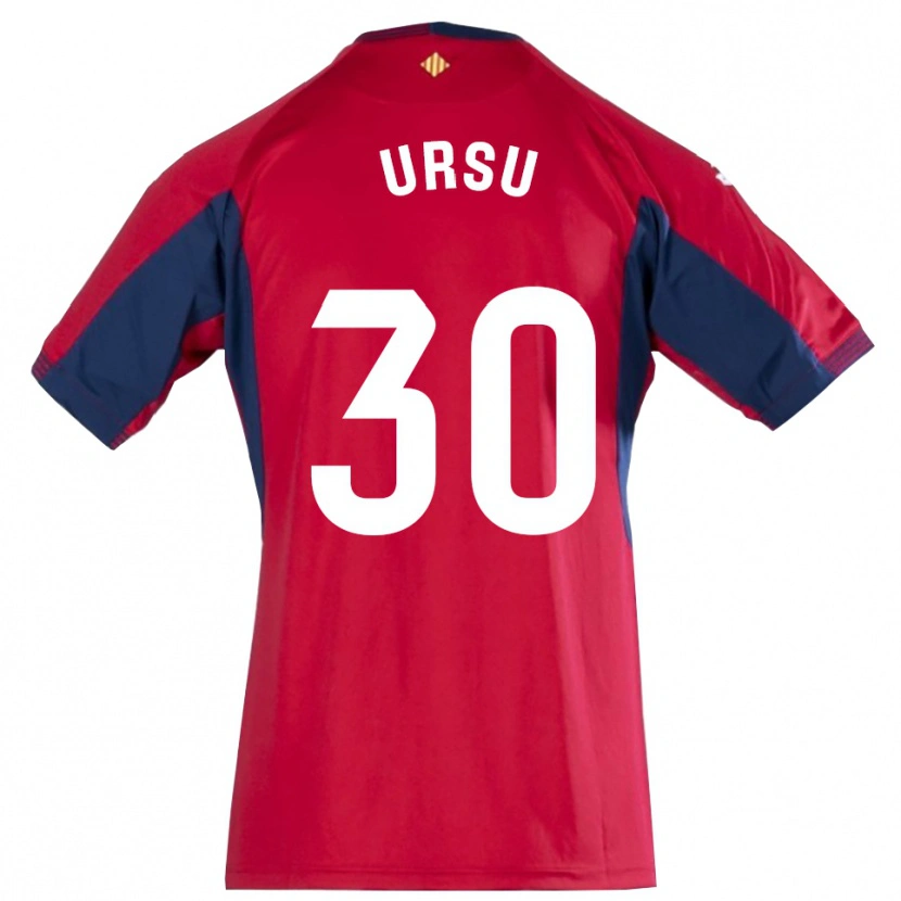 Danxen Kinderen Eduard Ursu #30 Koninklijk Blauw Rood Keepersshirt 2025/26 T-Shirt België