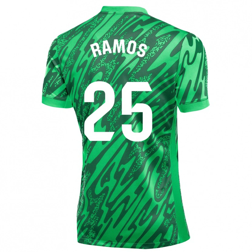 Danxen Kinderen Alejandro Ramos #25 Donkergroen Wit Keepersshirt 2025/26 T-Shirt België