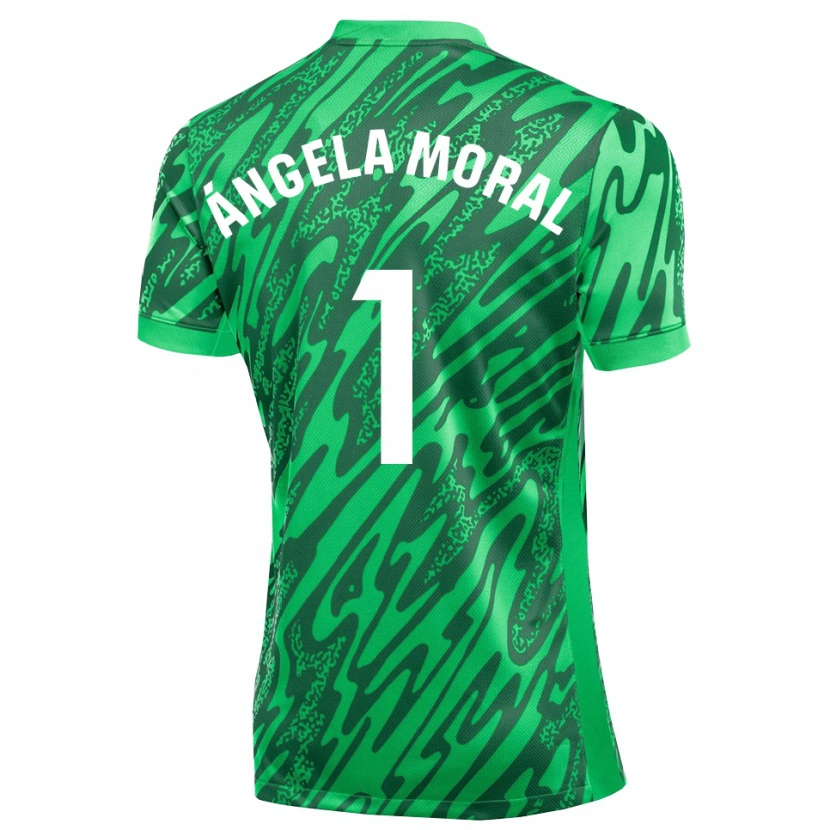 Danxen Kinderen Ángela Moral Ferrer #1 Donkergroen Wit Keepersshirt 2025/26 T-Shirt België