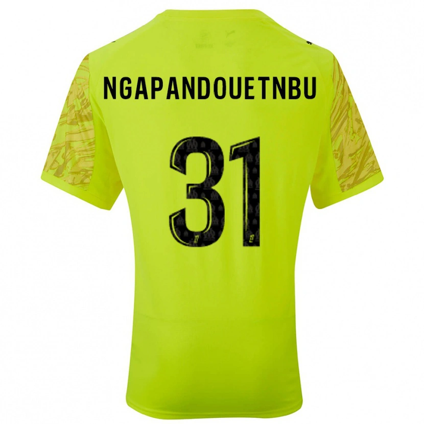 Danxen Kinderen Simon Ngapandouetnbu #31 Fluorescerend Groen Zwart Keepersshirt 2025/26 T-Shirt België