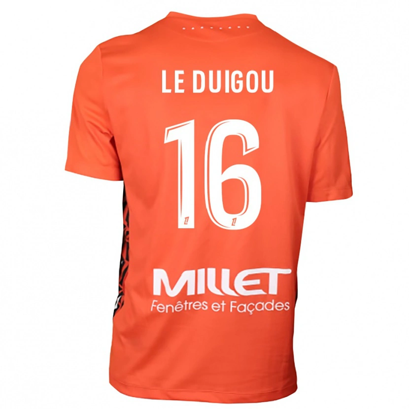 Danxen Kinderen Daniel Le Duigou #16 Oranje Wit Keepersshirt 2025/26 T-Shirt België