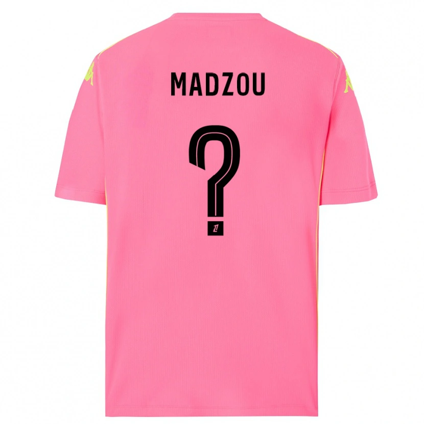 Danxen Kinderen Djibril Madzou #0 Hot Pink Zwart Keepersshirt 2025/26 T-Shirt België