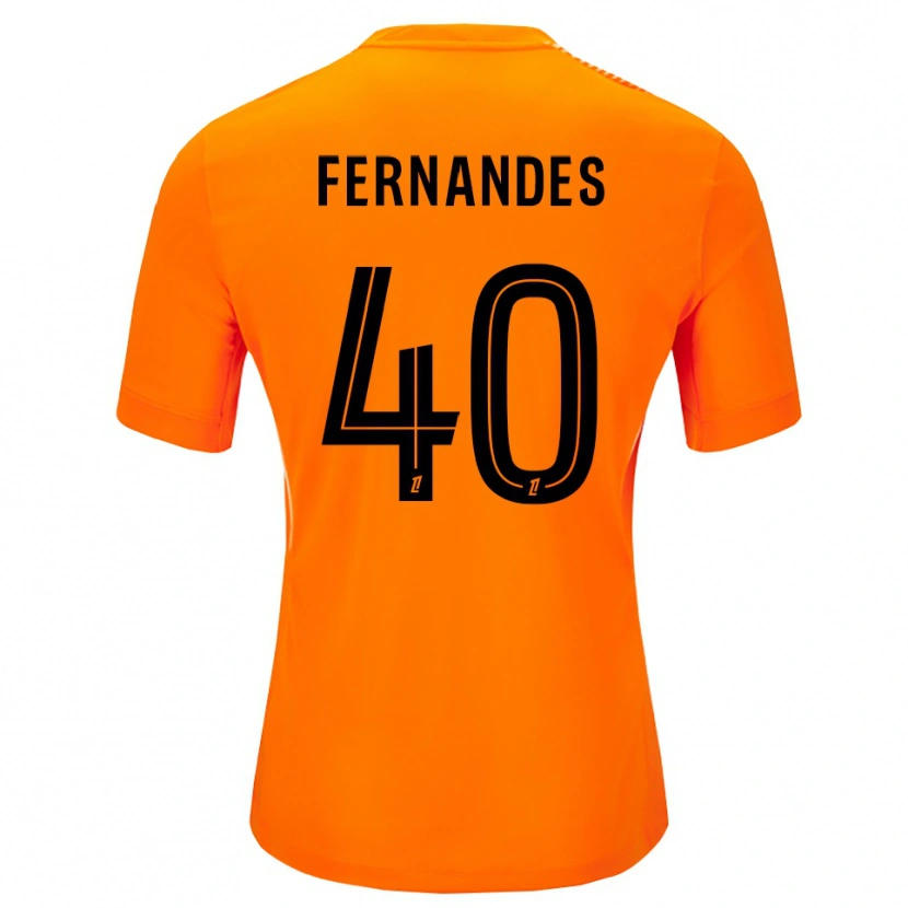 Danxen Kinderen Alyssa Fernandes #40 Oranje Zwart Keepersshirt 2025/26 T-Shirt België
