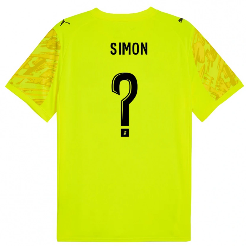 Danxen Kinderen Jules Simon #0 Fluorescerend Groen Geel Keepersshirt 2025/26 T-Shirt België