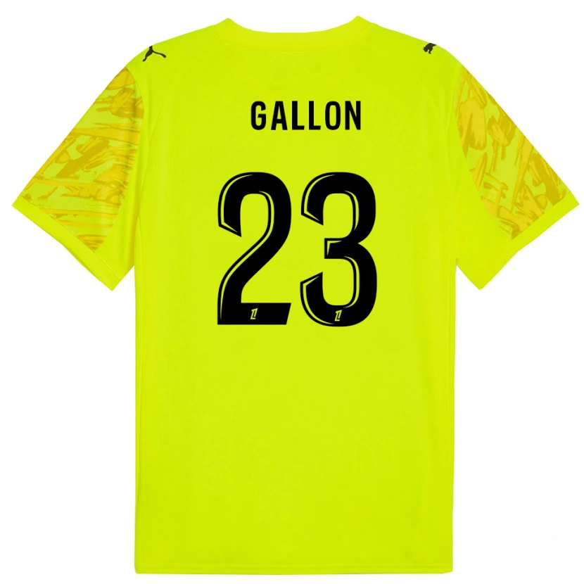 Danxen Kinderen Gauthier Gallon #23 Fluorescerend Groen Geel Keepersshirt 2025/26 T-Shirt België