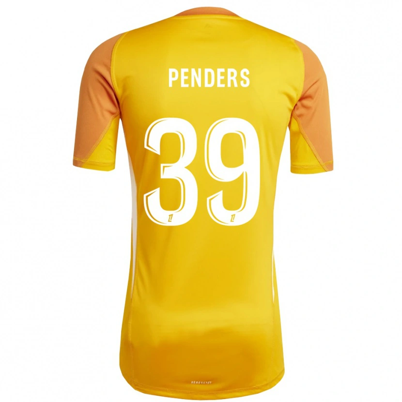 Danxen Kinderen Mike Penders #39 Oranje Wit Keepersshirt 2025/26 T-Shirt België