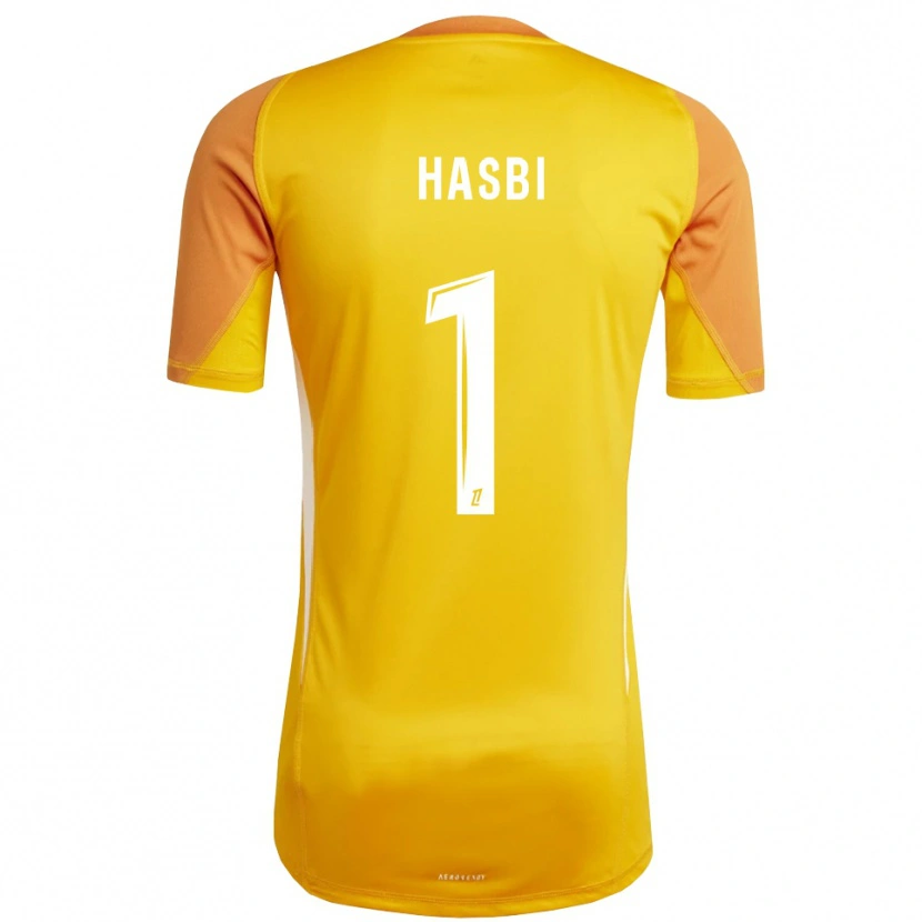 Danxen Kinderen Walid Hasbi #1 Oranje Wit Keepersshirt 2025/26 T-Shirt België