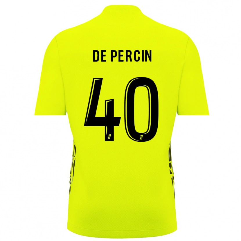 Danxen Kinderen Théo De Percin #40 Fluorescerend Groen Keepersshirt 2025/26 T-Shirt België