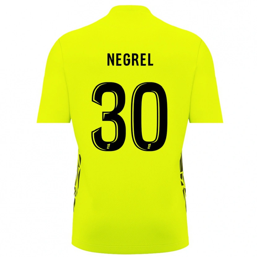 Danxen Kinderen Tom Negrel #30 Fluorescerend Groen Keepersshirt 2025/26 T-Shirt België