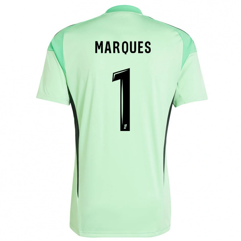 Danxen Kinderen Inès Marques #1 Lichtgroen Zwart Keepersshirt 2025/26 T-Shirt België