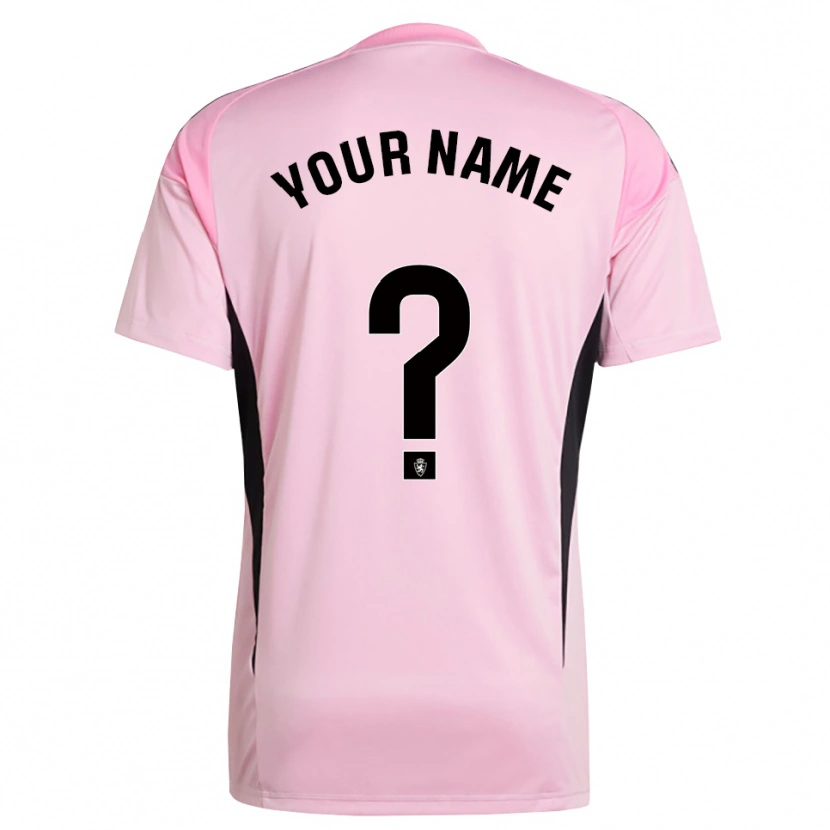 Danxen Kinderen Real Zaragoza Licht Roze Zwart Keepersshirt 2025/26 T-Shirt België