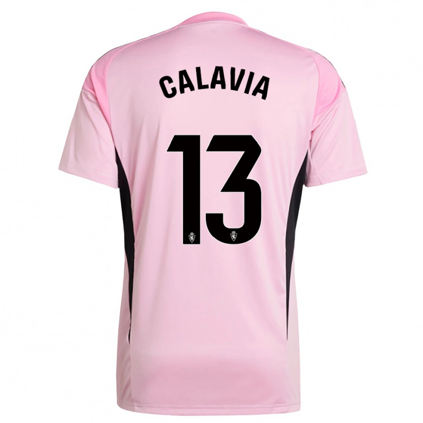 Danxen Kinderen Carlos Calavia #13 Licht Roze Zwart Keepersshirt 2025/26 T-Shirt België