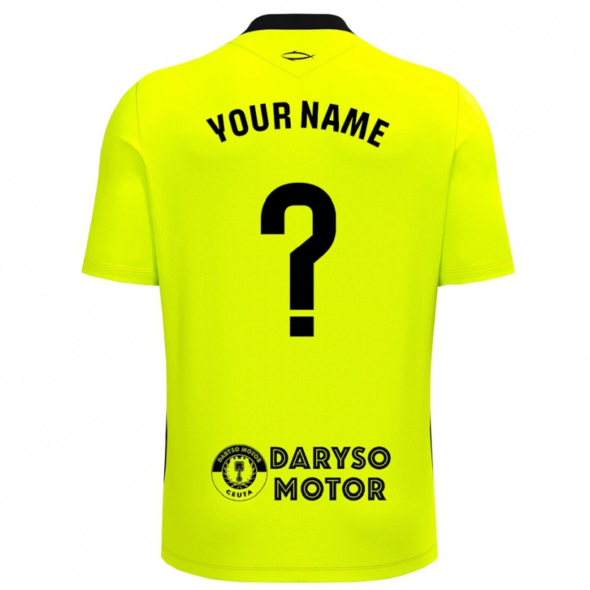 Danxen Kinderen AD Ceuta Geel Groen Zwart Keepersshirt 2025/26 T-Shirt België