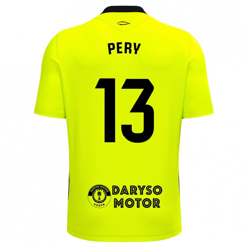 Danxen Kinderen Pery #13 Geel Groen Zwart Keepersshirt 2025/26 T-Shirt België