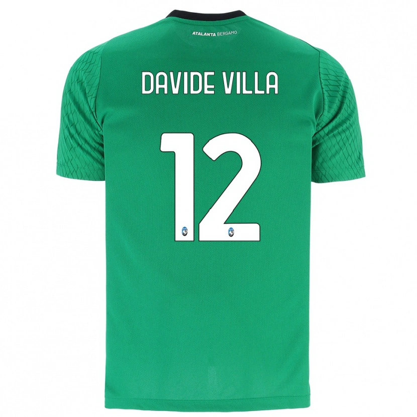 Danxen Kinderen Matteo Davide Villa #12 Smaragd Groen Keepersshirt 2025/26 T-Shirt België