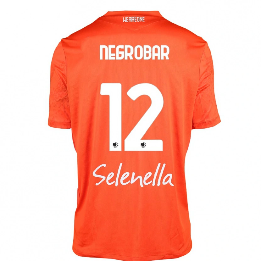 Danxen Kinderen Lucas Negrobar #12 Oranje Zwart Wit Keepersshirt 2025/26 T-Shirt België