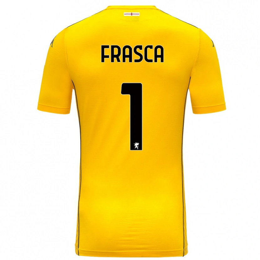 Danxen Kinderen Andrea Frasca #1 Donker Geel Zwart Keepersshirt 2025/26 T-Shirt België