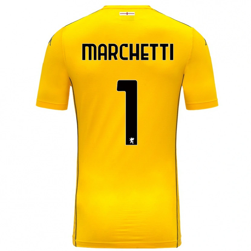 Danxen Kinderen Lisa Marchetti #1 Donker Geel Zwart Keepersshirt 2025/26 T-Shirt België