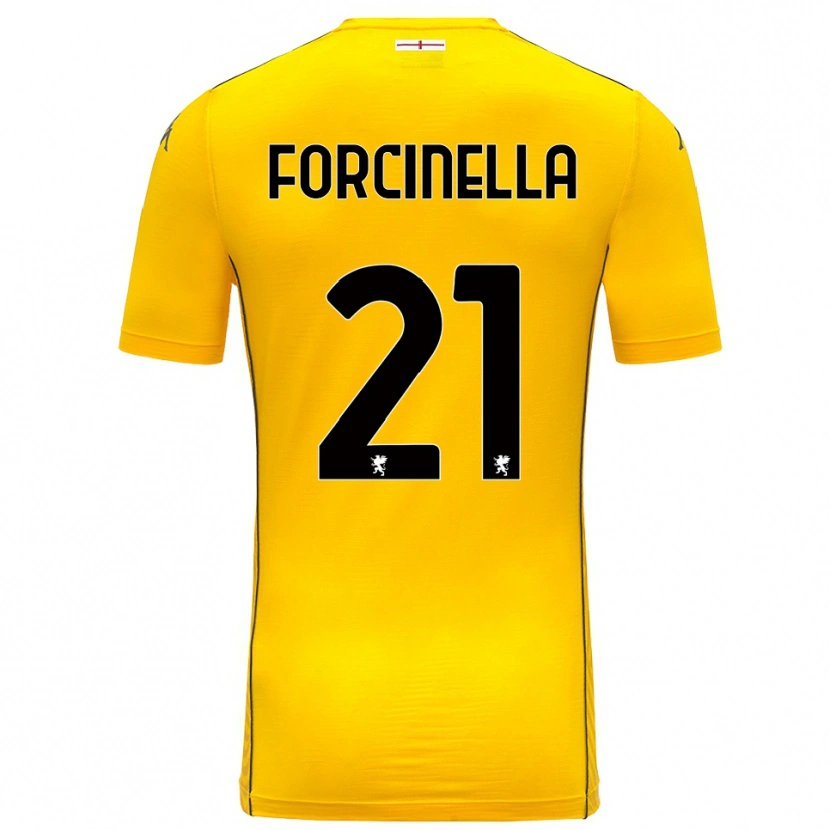 Danxen Kinderen Camilla Forcinella #21 Donker Geel Zwart Keepersshirt 2025/26 T-Shirt België