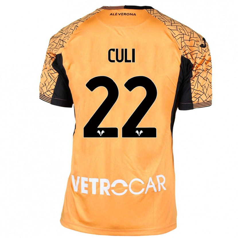 Danxen Kinderen Daniel Culi #22 Oranje Zwart Wit Keepersshirt 2025/26 T-Shirt België