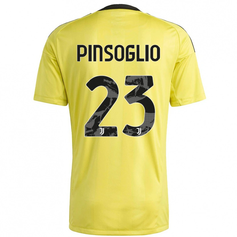Danxen Kinderen Carlo Pinsoglio #23 Geel Wit Keepersshirt 2025/26 T-Shirt België
