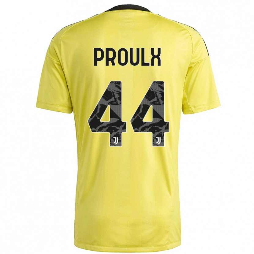 Danxen Kinderen Lysianne Proulx #44 Geel Wit Keepersshirt 2025/26 T-Shirt België