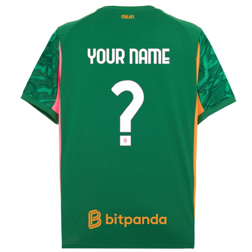 Danxen Kinderen AC Milan Groen Oranje Roze Keepersshirt 2025/26 T-Shirt België