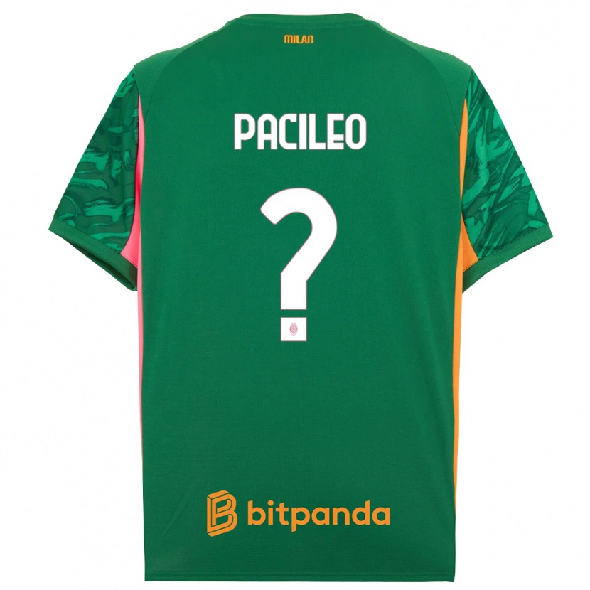 Danxen Kinderen Alessandro Pacileo #0 Groen Oranje Roze Keepersshirt 2025/26 T-Shirt België