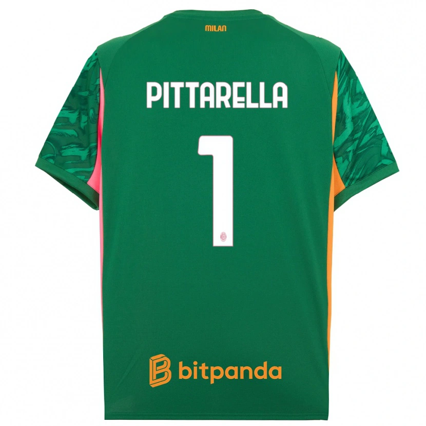 Danxen Kinderen Matteo Pittarella #1 Groen Oranje Roze Keepersshirt 2025/26 T-Shirt België