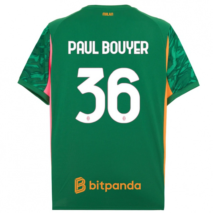 Danxen Kinderen Léo Paul Bouyer #36 Groen Oranje Roze Keepersshirt 2025/26 T-Shirt België