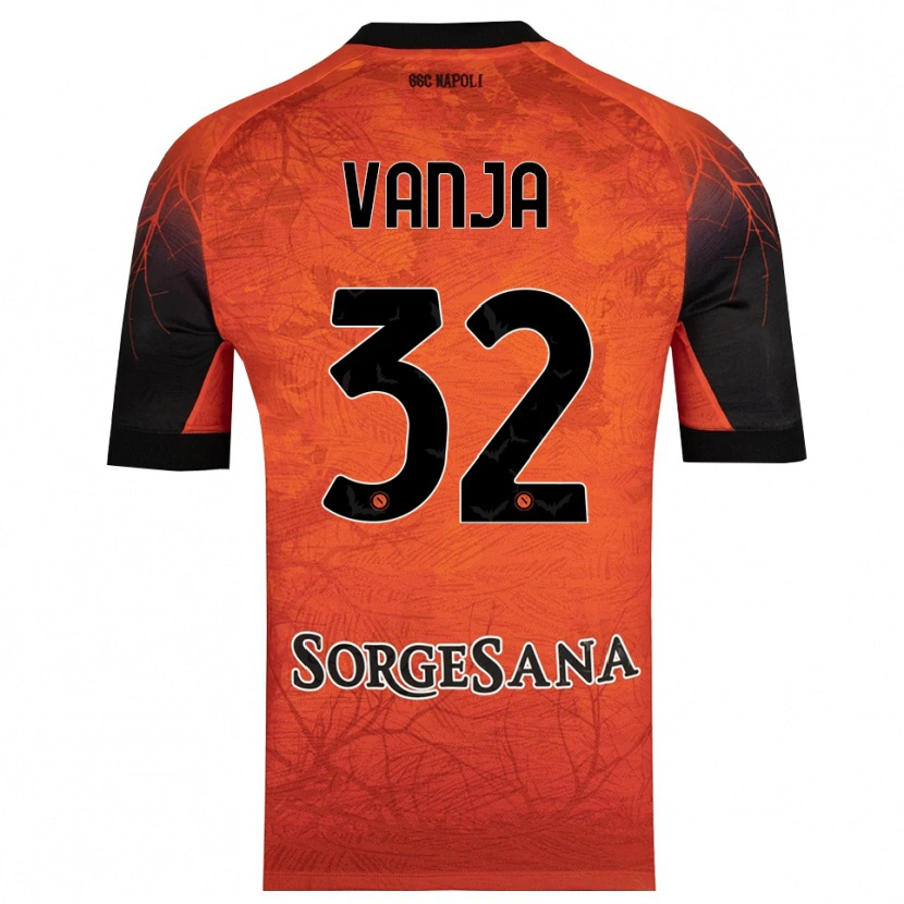 Danxen Kinderen Vanja Milinković-Savić #32 Oranje Rood Zwart Keepersshirt 2025/26 T-Shirt België