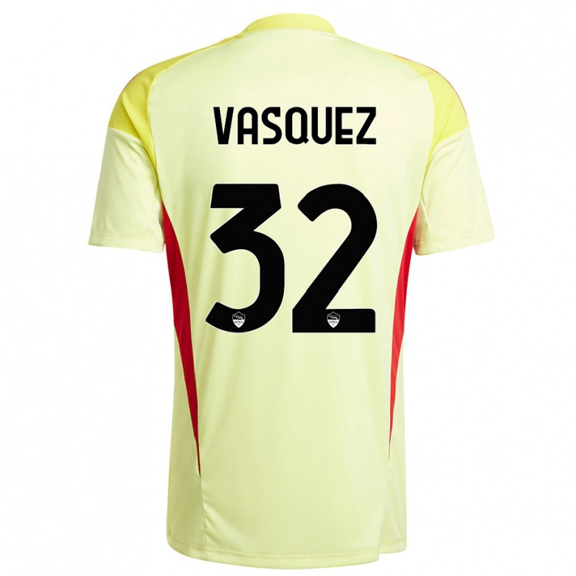Danxen Kinderen Devis Vásquez #32 Licht Geel Oranje Keepersshirt 2025/26 T-Shirt België