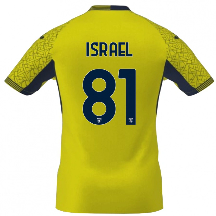 Danxen Kinderen Franco Israel #81 Geel Zwart Keepersshirt 2025/26 T-Shirt België