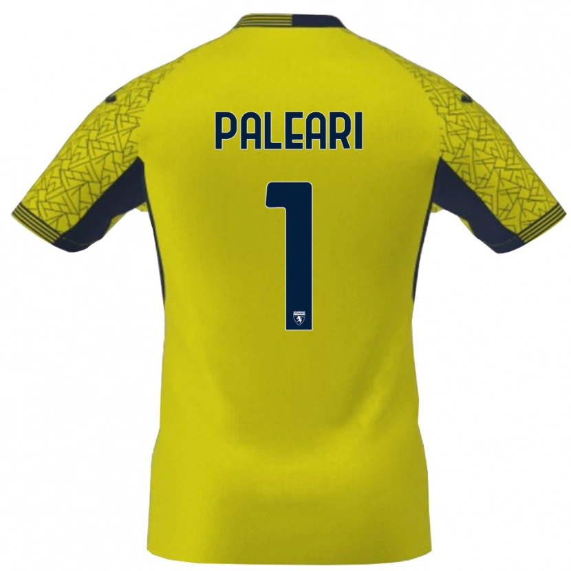 Danxen Kinderen Alberto Paleari #1 Geel Zwart Keepersshirt 2025/26 T-Shirt België