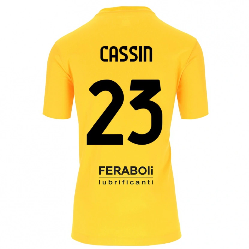 Danxen Kinderen Marco Cassin #23 Geel Zwart Keepersshirt 2025/26 T-Shirt België