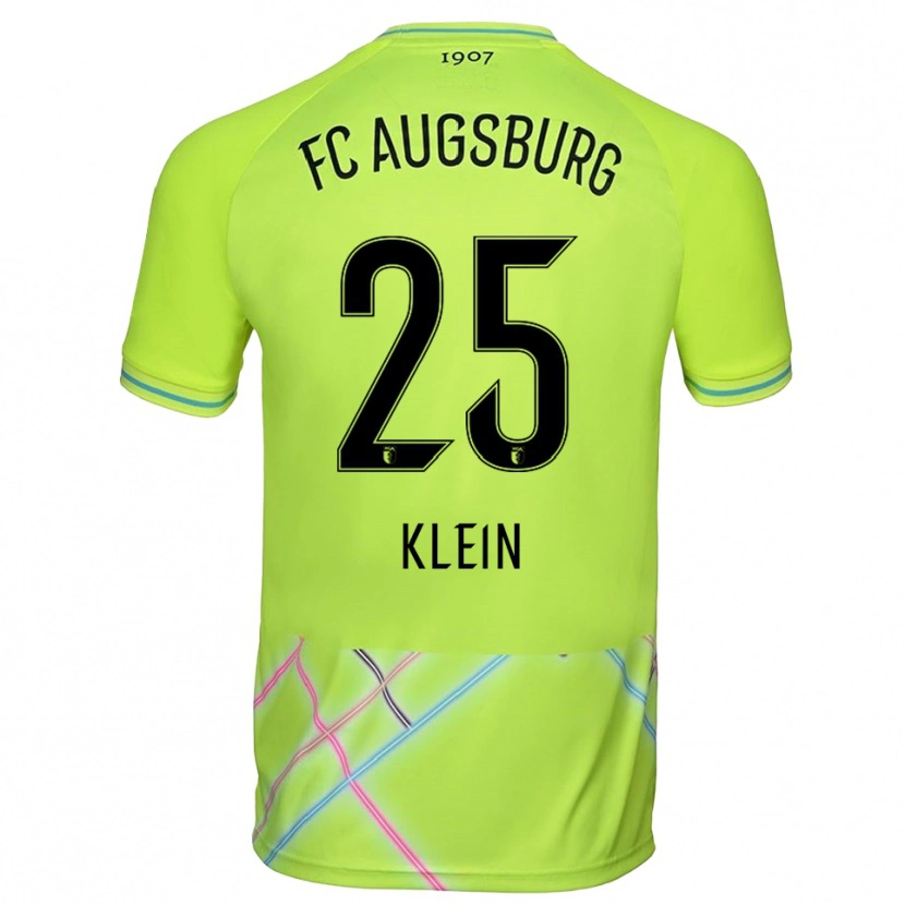 Danxen Kinderen Daniel Klein #25 Groen Geel Zwart Keepersshirt 2025/26 T-Shirt België