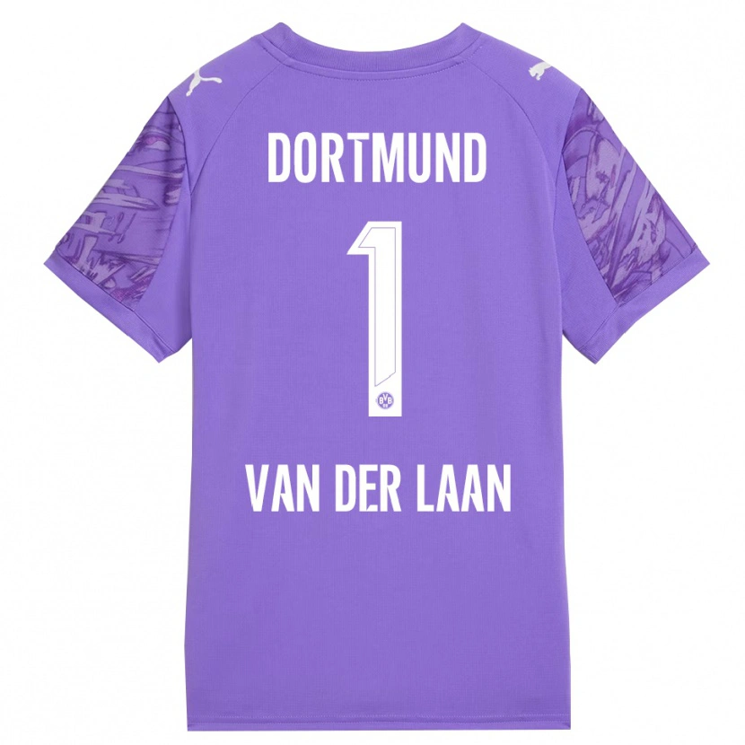 Danxen Kinderen Laura Van Der Laan #1 Lila Wit Keepersshirt 2025/26 T-Shirt België